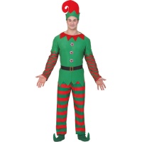 Costume d'elfe rayé pour hommes
