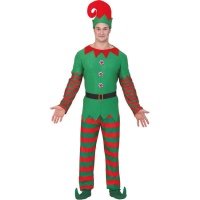 Costume de lutin rayé pour homme