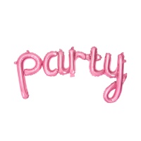 Party Balloon lettres rose 80 x 40 cm - PartyDeco