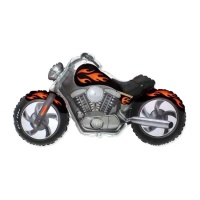 Ballon moto noir 115 x 57 cm - Conver Party