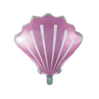 Ballon coquillage rose, 51 cm