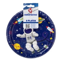 Assiettes de collection Astronaute 18 cm - 8 pcs.