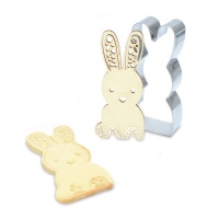 Cutter lapin avec stamper 10,3 x 4,97 cm - Scrapcooking