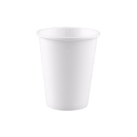 Gobelets en carton blanc biodégradable de 220 ml - 20 pièces.