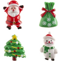 Figurines pour roscón, motifs de Noël, 3 à 3,5 cm - Dekora - 50 unités