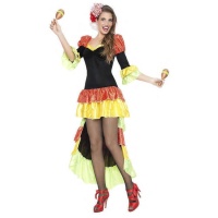 Costume de Rumbero noir pour femmes