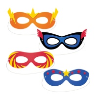 Masques de super-héros - 4 pièces