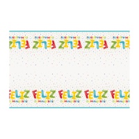 Nappe Happy Birthday 1,37 x 2,13 m