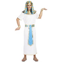 Costume égyptien avec ceinture bleue pour hommes