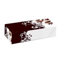 Boîte à gâteaux rectangulaire décorée avec double hauteur 43 x 18 x 9,5 cm - Sweetkolor - 5 unités