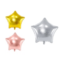 Ballon étoile colorée XL 70 cm - PartyDeco - 1 unité