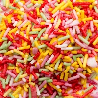 Sprinkles de vermicelles colorées de 670 gr - Carmencita