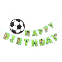 Bannière Happy Birthday Football - Monkey Business - 1 pc.