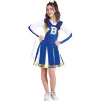 Costume de pom-pom girl B team blue jeune