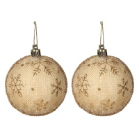 Décor sapin - boule 7 cm - 2 pcs.