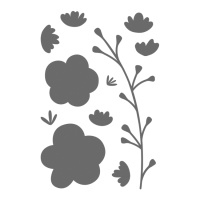 Découpage de fleurs et de branches assorties - Artemio - 11 unités
