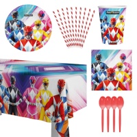 Power Rangers Party Pack - 8 personnes