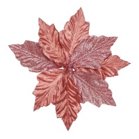 fleur de Noël rose, 22 cm