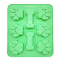 Moule en silicone pour empreintes d'animaux 18 x 15,5 cm - Happy Sprinkles - 8 cavités