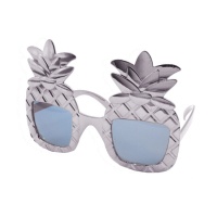 Lunettes de soleil ananas argenté