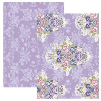 Papier à broderie cartonné violet 32 x 45 cm - Artis decor - 3 pcs.