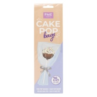 Sacs en plastique transparent pour cake pops 25,4 x 7,6 cm - PME - 25 pcs.