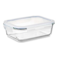 Bocaux rectangulaires en verre borosilicaté de 640 ml