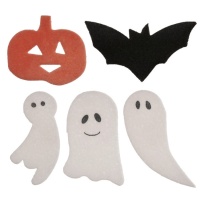 Gaufrettes comestibles d'Halloween de 4 à 5 cm - Dekora - 128 unités