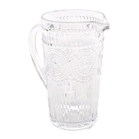 Carafe en verre gravé transparent de 1 L