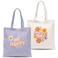 Sac en tissu hippie assorti 48 cm - DCasa - 1 pc.