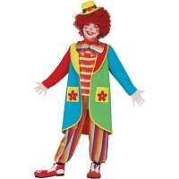 Costume de clown drôle à fleurs pour enfants