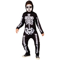 Costume de Catrina noir et blanc pour enfants