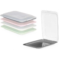 Boîte à lunch de 1,2 L de différentes couleurs - 4 unités