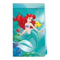 Sacs en papier Ariel de la Petite Sirène - 4 pcs.