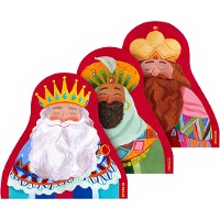 Serviettes de 16,5 cm des Rois Mages vintage - 18 unités