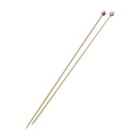 Aiguille à tricoter en bambou peint à la main de 4 mm - DMC