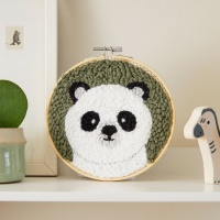 Kit d'aiguilles à poinçonner avec boîte cadeau - Ourson Panda - DMC