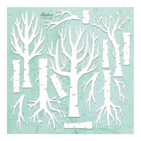 Arbre sans feuille chipboard - Mintay Papers