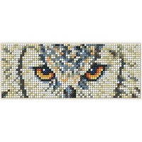 Aimant en forme de hibou peint en diamant - Collection D art