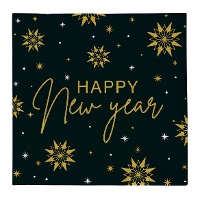 Serviettes de 16,5 x 16,5 cm pour Nouvel An - 30 unités