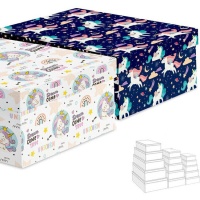 Boîte rectangulaire Licornes - 15 pcs.