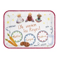 Plateau de 34 X 25 cm avec motif vintage des Rois Mages - 2 unités