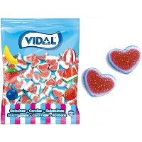 Coeur bleu et rouge - Doux coeur Vidal - 1,5 Kg