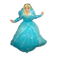 Ballon Blonde Princesse des Neiges 90 x 62 cm - Conver Party