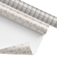 Papier d'emballage nordique 2,00 x 0,70 m - 1 pc.