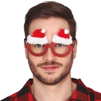 Lunettes du Père Noël avec chapeaux