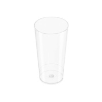 Gobelets coniques réutilisables en plastique transparent de 100 ml - 10 pcs.