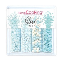 Kit de paillettes assorties bleu 64 gr - Scrapcooking
