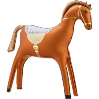 Ballon de cheval brun de 90 cm