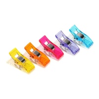 Pinces à linge 2.6 cm colorées - Trèfle - 10 pcs.